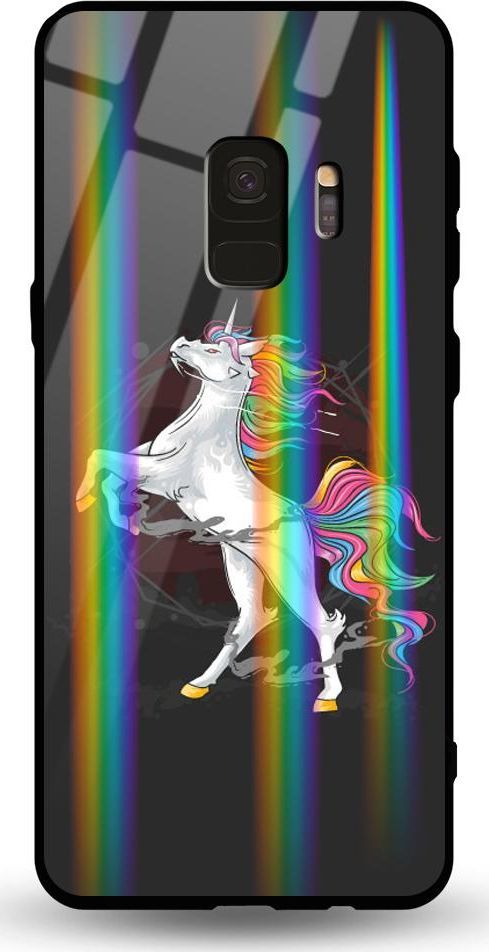 Mojworld Etui na Samsung S9 - Rainbow Case - Unicorn 1