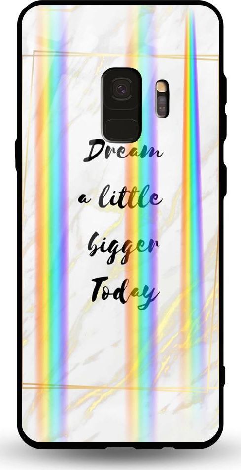 Mojworld Etui na Samsung S9 - Rainbow Case - Dream big today 1