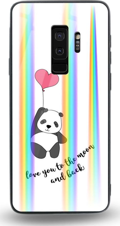Mojworld Etui na Samsung S9 Plus - Rainbow Case - Love You to the Moon and back 1