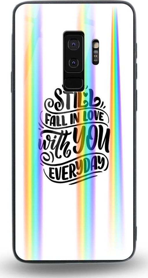 Mojworld Etui na Samsung S9 Plus - Rainbow Case - I still fall in love with u everyday 1