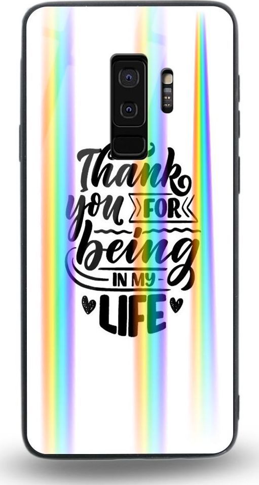 Mojworld Etui na Samsung S9 Plus - Rainbow Case - Thank You for being my love 1