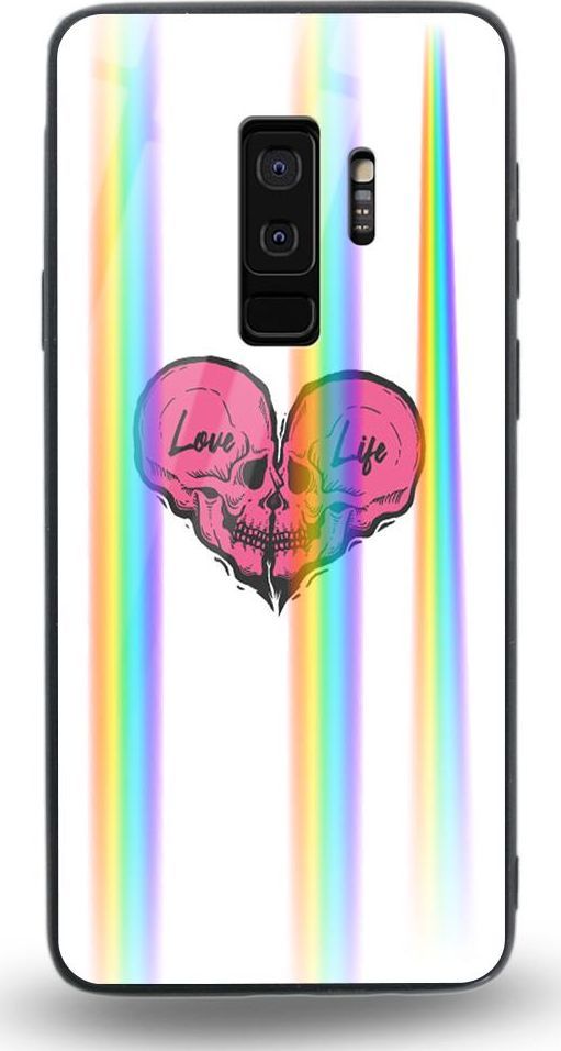 Mojworld Etui na Samsung S9 Plus - Rainbow Case - Love life 1