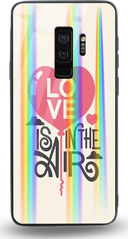Mojworld Etui na Samsung S9 Plus - Rainbow Case - Love is in the Air 1