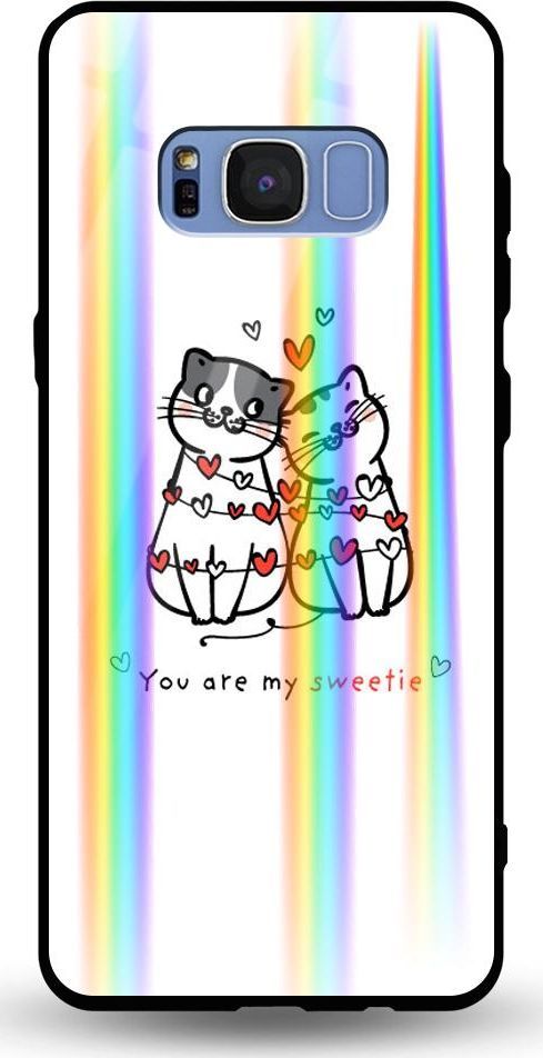 Mojworld Etui na Samsung S8 Plus - Rainbow Case - You are my Sweetie 1
