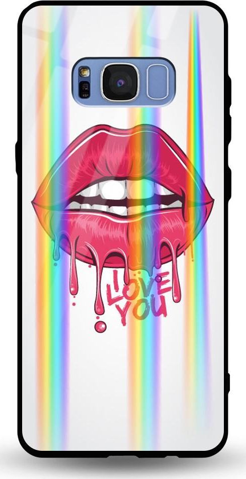Mojworld Etui na Samsung S8 Plus - Rainbow Case - Love You 1