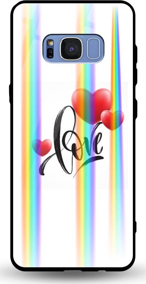 Mojworld Etui na Samsung S8 Plus - Rainbow Case - Love 1