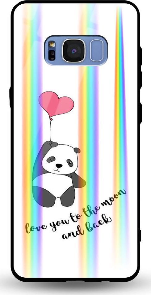 Mojworld Etui na Samsung S8 Plus - Rainbow Case - Love You to the Moon and back 1