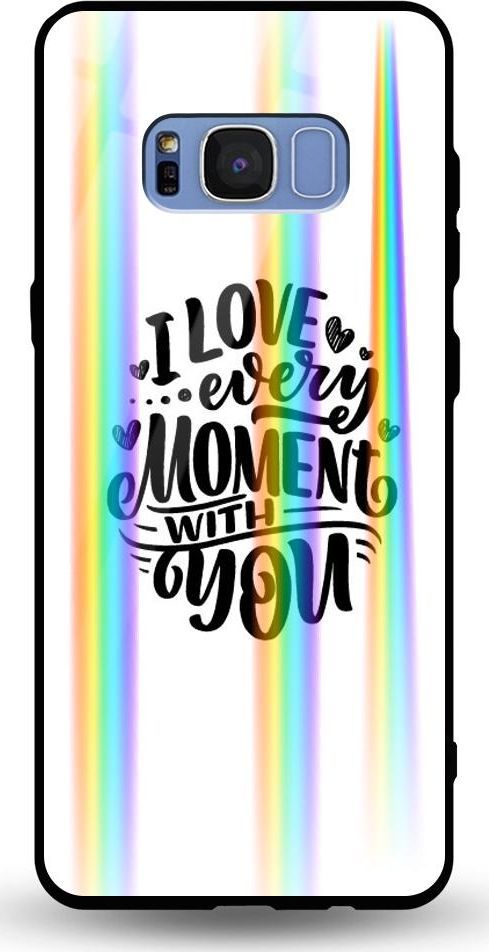 Mojworld Etui na Samsung S8 Plus - Rainbow Case - I love every moment with You 1