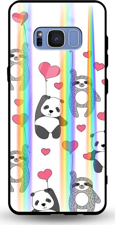 Mojworld Etui na Samsung S8 Plus - Rainbow Case - Love Panda 1