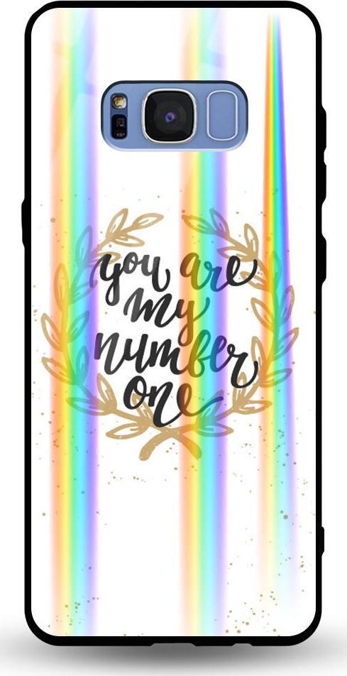 Mojworld Etui na Samsung S8 Plus - Rainbow Case - U are my number 1 1