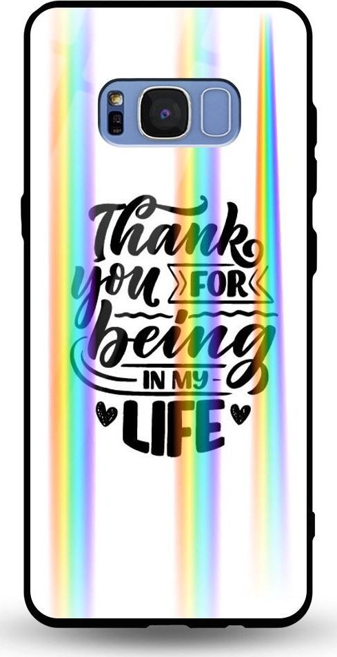 Mojworld Etui na Samsung S8 Plus - Rainbow Case - Thank You for being my love 1