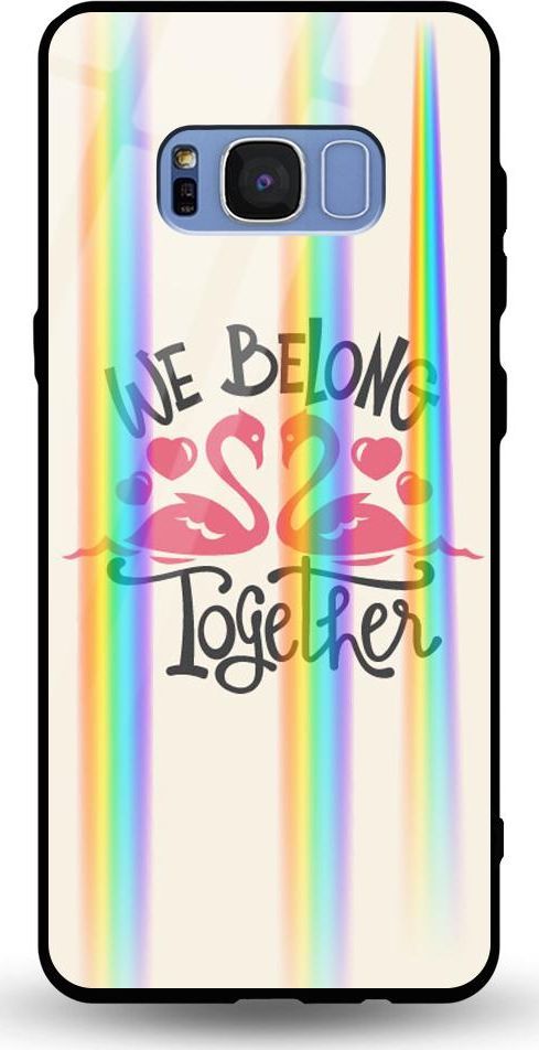 Mojworld Etui na Samsung S8 Plus - Rainbow Case - We belong together 1