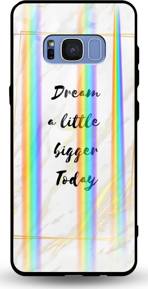 Mojworld Etui na Samsung S8 Plus - Rainbow Case - Dream big today 1