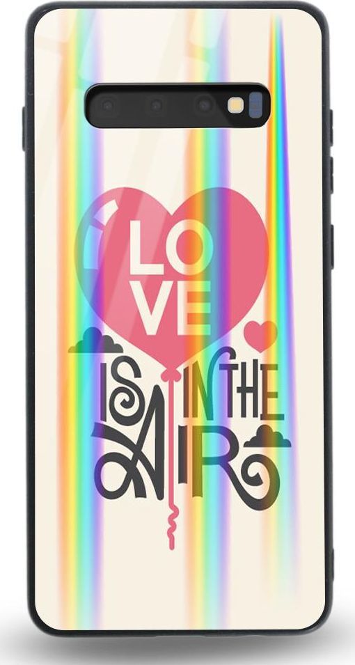 Mojworld Etui na Samsung S10 - Rainbow Case - Love is in the Air 1
