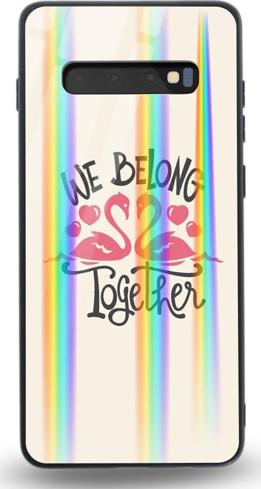 Mojworld Etui na Samsung S10Plus - Rainbow Case - We belong together 1