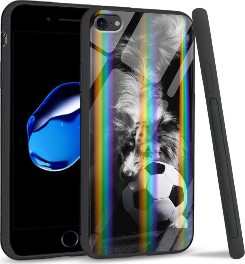 Mojworld Etui na Apple iPhone 7 / 8 - Rainbow Series - Dog with ball 1