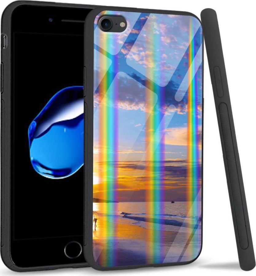 Mojworld Etui na Apple iPhone 7 / 8 - Rainbow Series - Beach sky 1