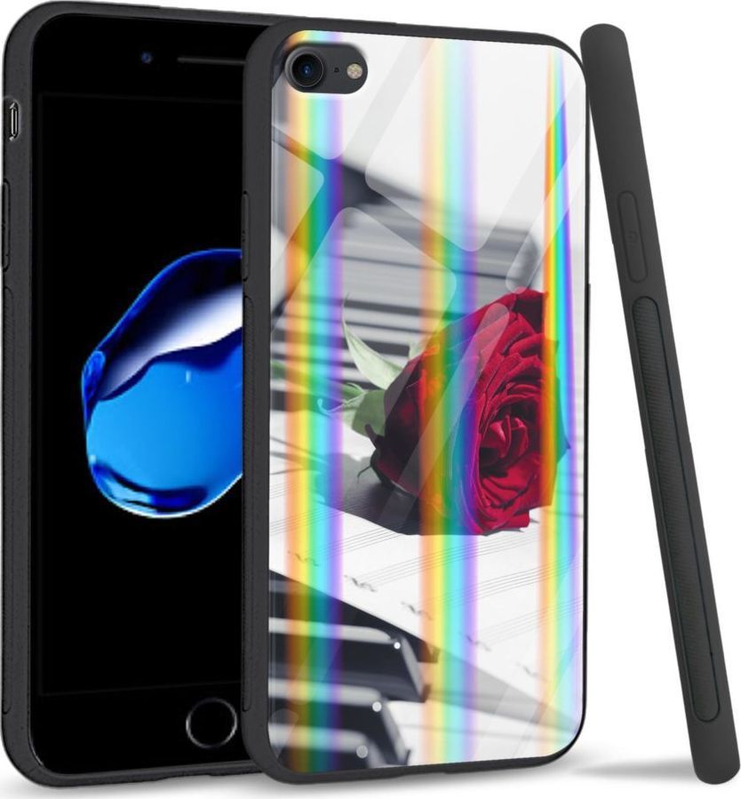 Mojworld Etui na Apple iPhone 7 / 8 - Rainbow Series - Rose Piano 1