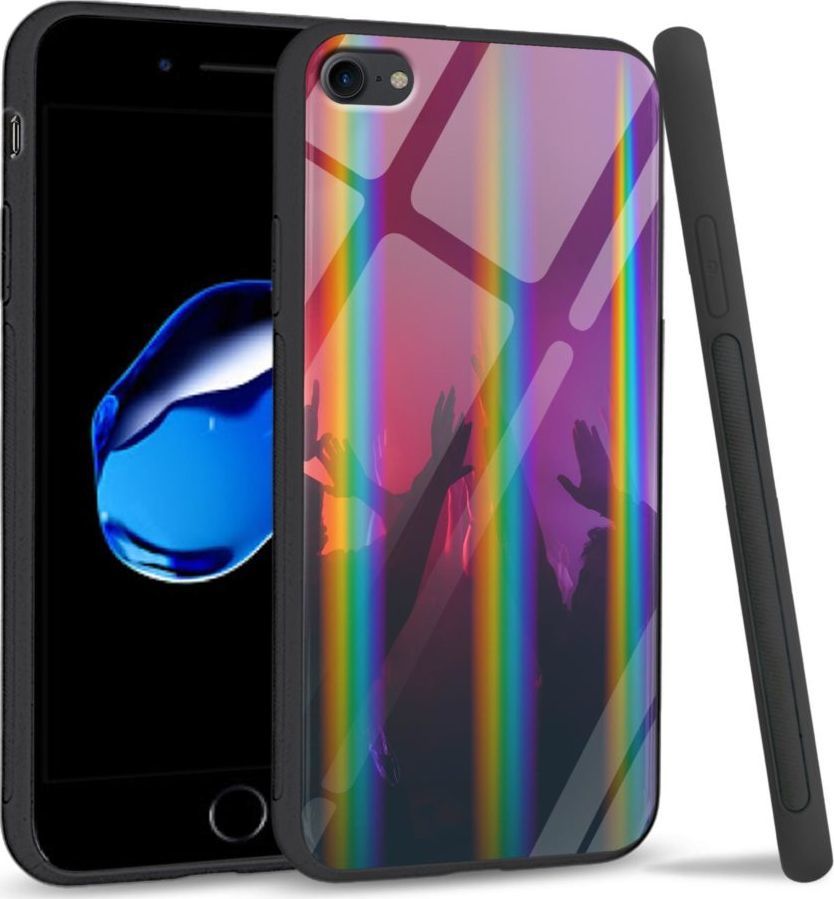 Mojworld Etui na Apple iPhone 7 / 8 - Rainbow Series - Metal Feather 1