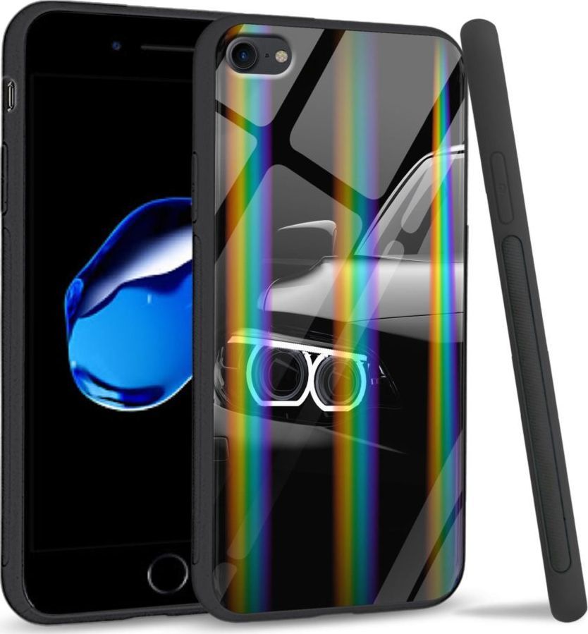 Mojworld Etui na Apple iPhone 7 / 8 - Rainbow Series - Car Headlights 1