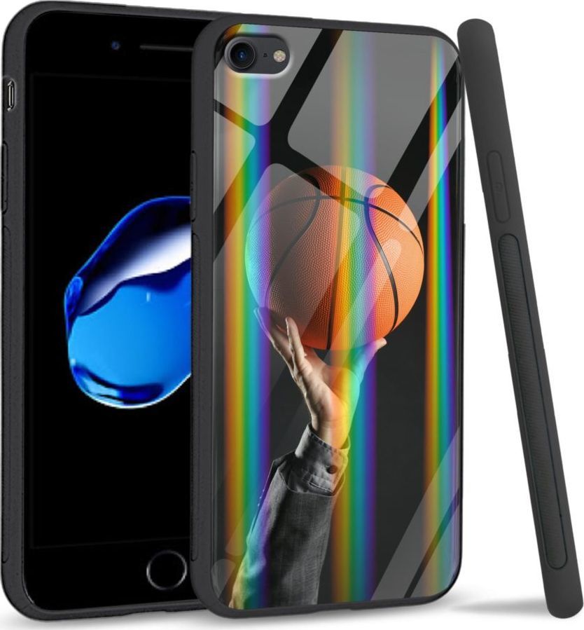 Mojworld Etui na Apple iPhone 7 / 8 - Rainbow Series - Basketball 1