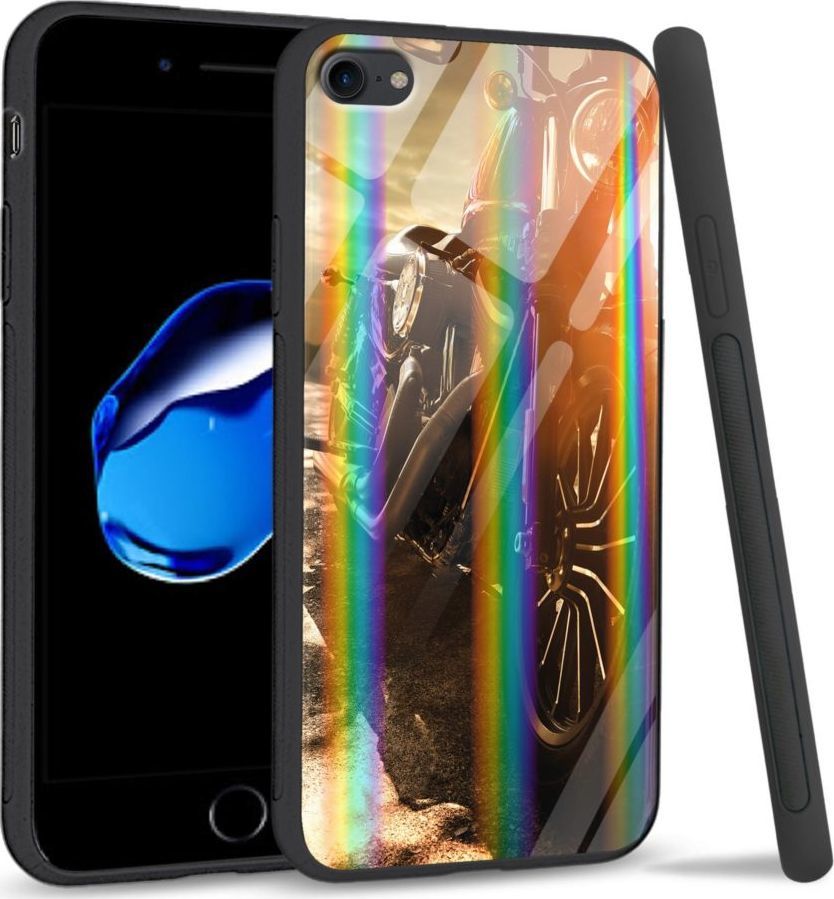 Mojworld Etui na Apple iPhone 7 / 8 - Rainbow Series - Harley Davidson 1