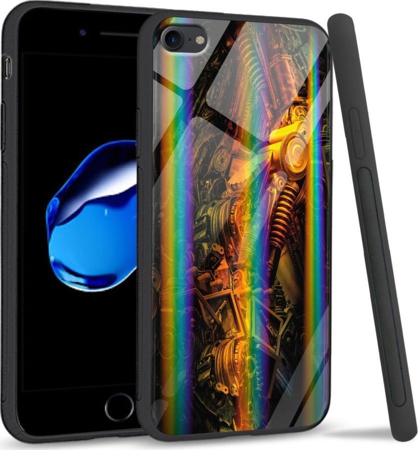 Mojworld Etui na Apple iPhone 7 / 8 - Rainbow Series - Machine world 1