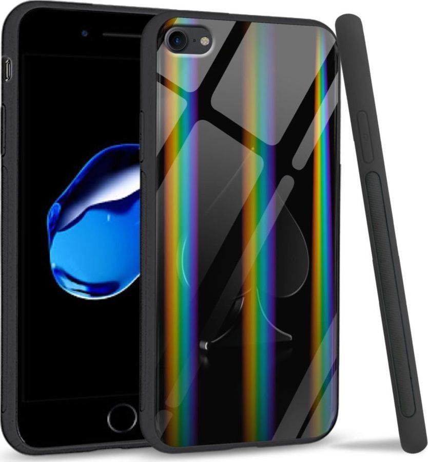 Mojworld Etui na Apple iPhone 7 / 8 - Rainbow Series - Black spade 1