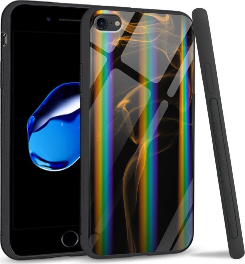 Mojworld Etui na Apple iPhone 7 / 8 - Rainbow Series - Orange smoke 1