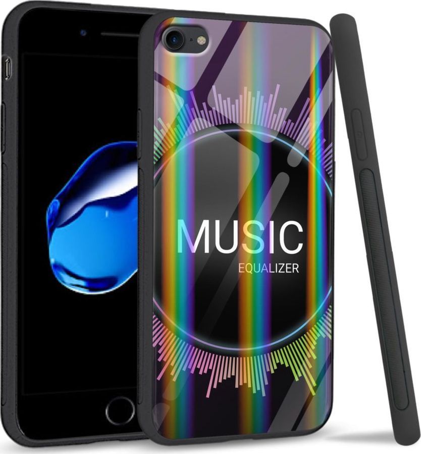 Mojworld Etui na Apple iPhone 7 / 8 - Rainbow Series - Music equalizer 1