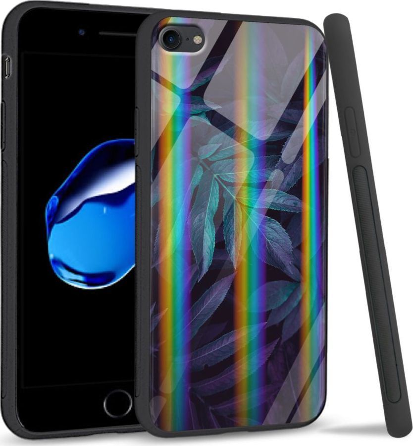Mojworld Etui na Apple iPhone 7 / 8 - Rainbow Series - Night leaves 1