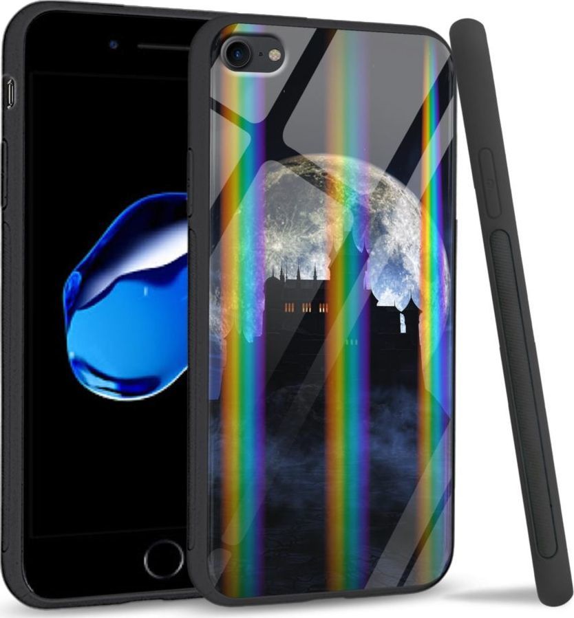 Mojworld Etui na Apple iPhone 7 / 8 - Rainbow Series - Moon castle 1