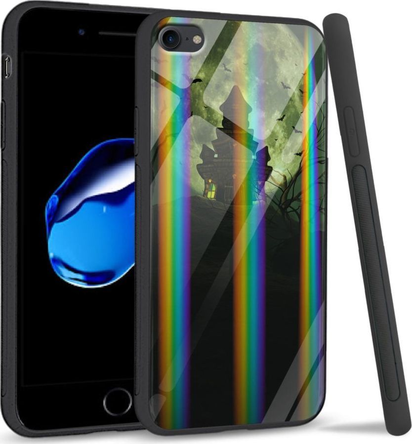 Mojworld Etui na Apple iPhone 7 / 8 - Rainbow Series - Spooky castle 1