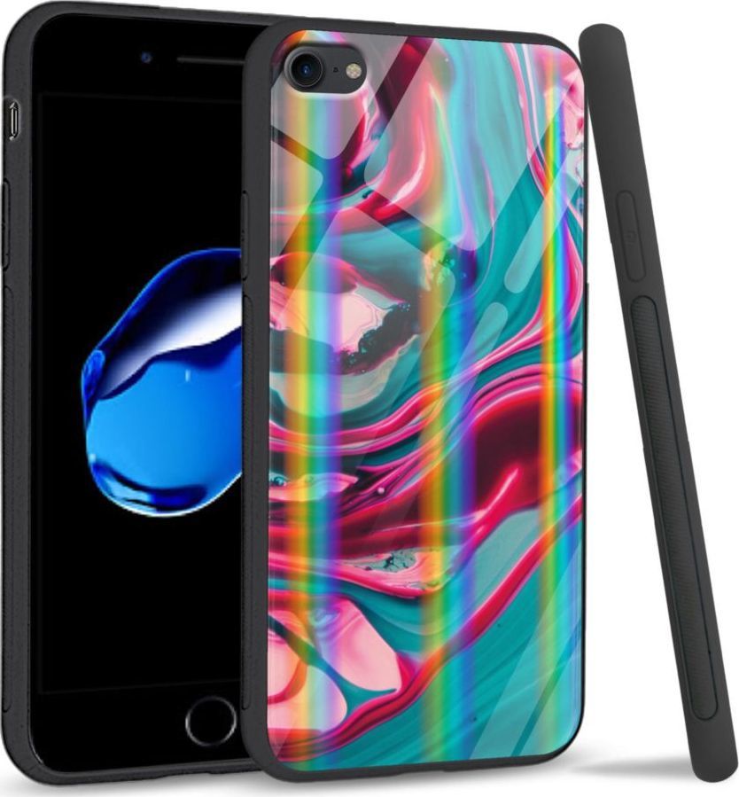 Mojworld Etui na Apple iPhone 7 / 8 - Rainbow Series - Water color abstract 1
