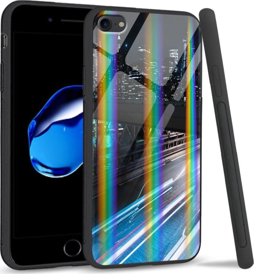 Mojworld Etui na Apple iPhone 7 / 8 - Rainbow Series - Cityscape 1