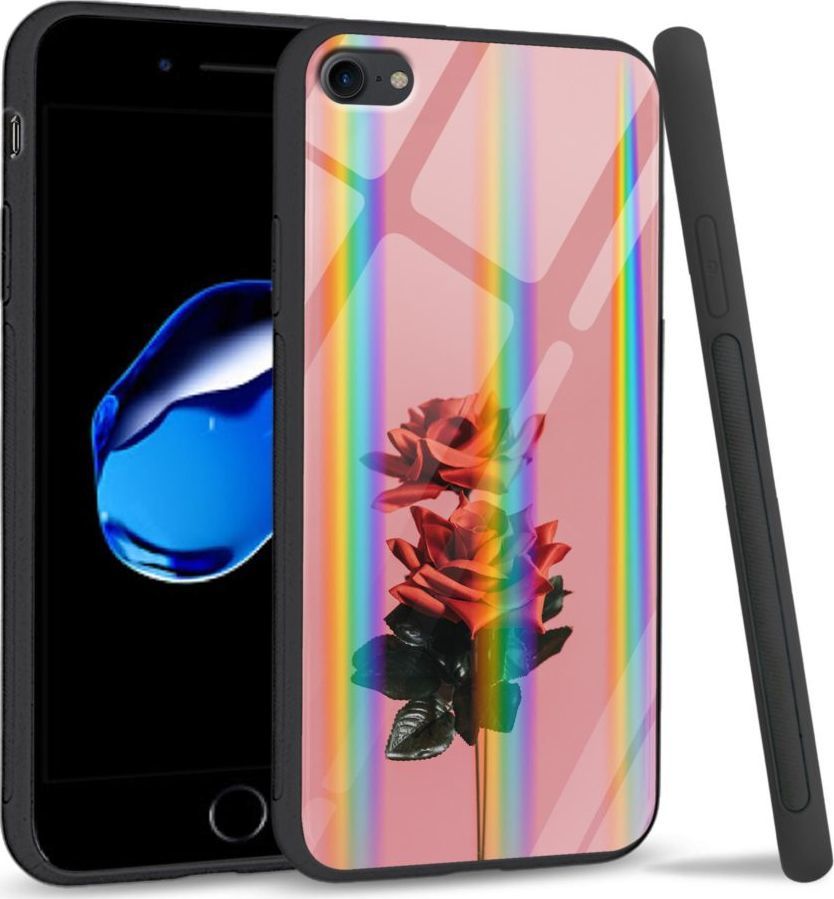 Mojworld Etui na Apple iPhone 7 / 8 - Rainbow Series - Rose love 1
