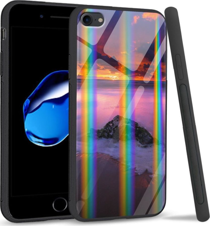 Mojworld Etui na Apple iPhone 7 / 8 - Rainbow Series - Sunset beach 1