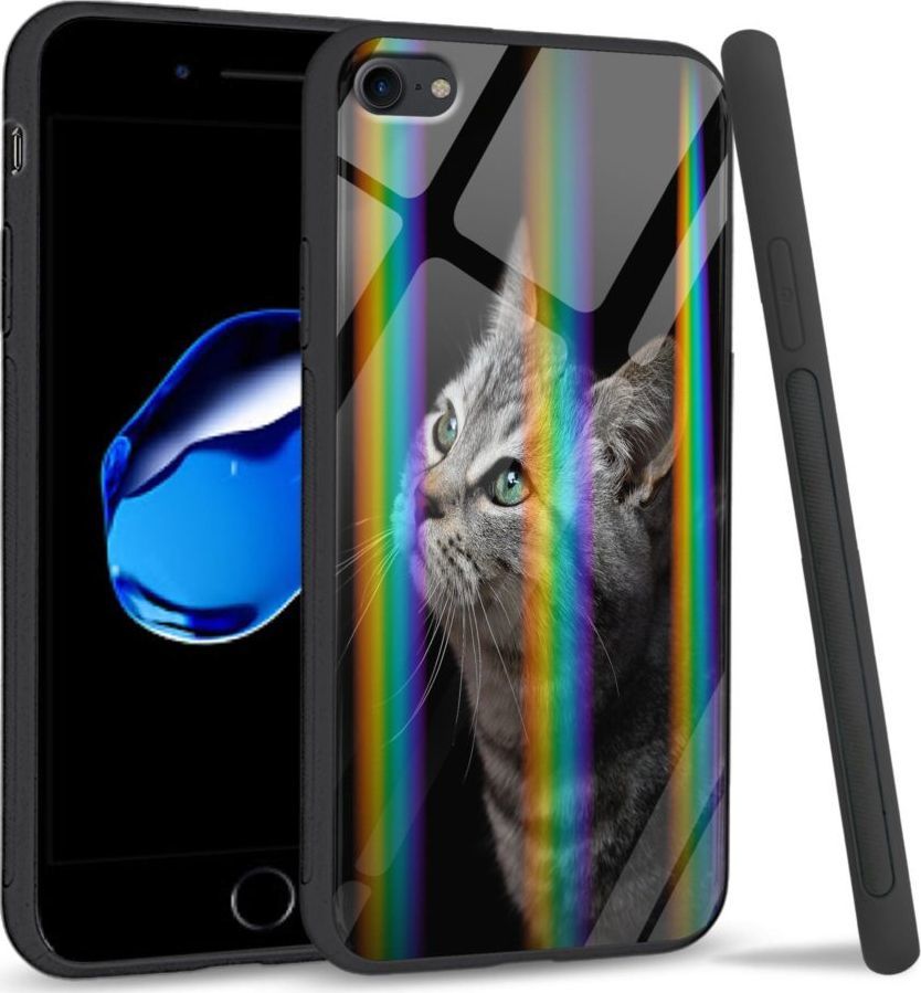 Mojworld Etui na Apple iPhone 7 / 8 - Rainbow Series - My kitty friend 1