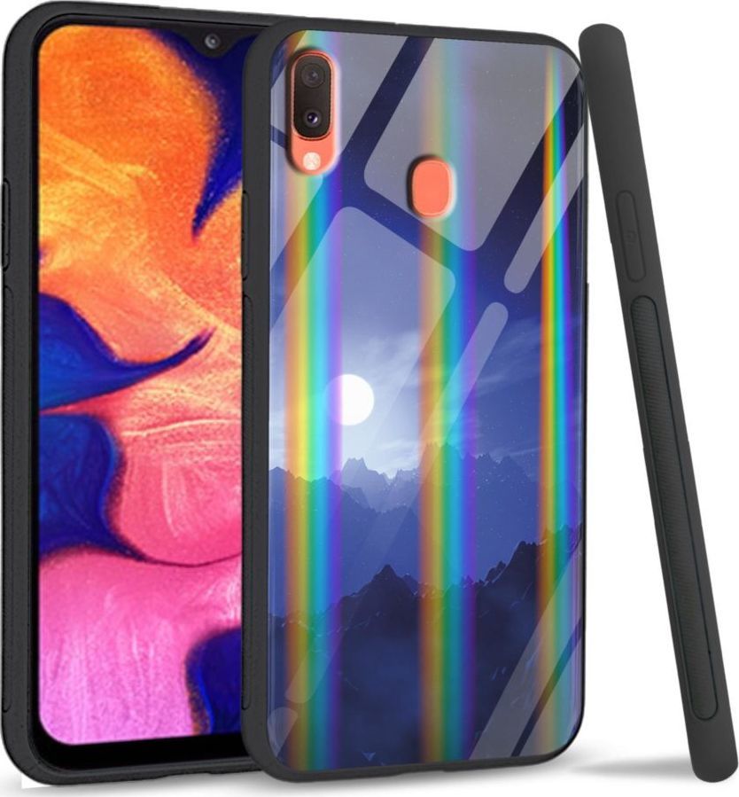 Mojworld Etui na telefon Samsung A40 Rainbow Blue night 1