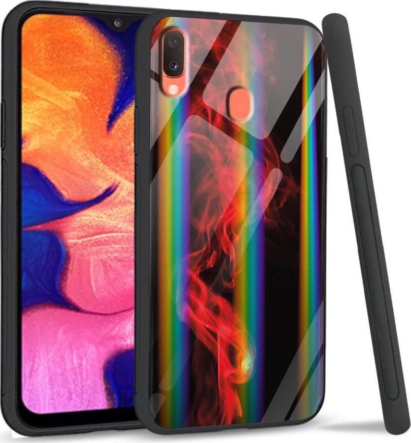 Mojworld Etui na telefon Samsung A40 Rainbow Red smoke 1
