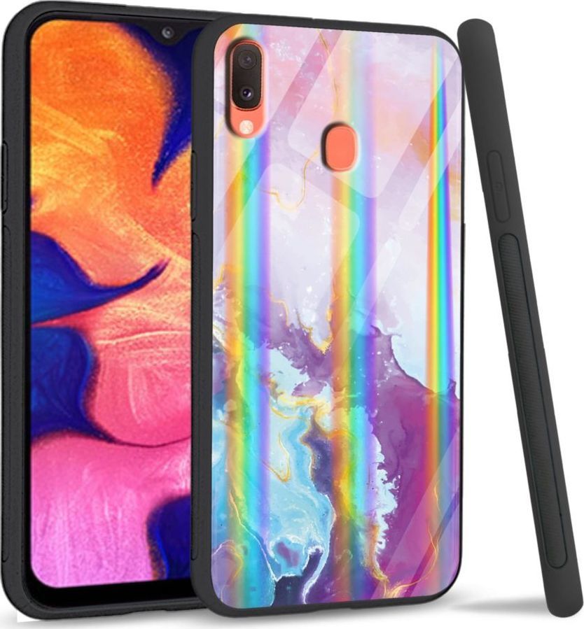Mojworld Etui na telefon Samsung A40 Rainbow Beautiful abstract 1