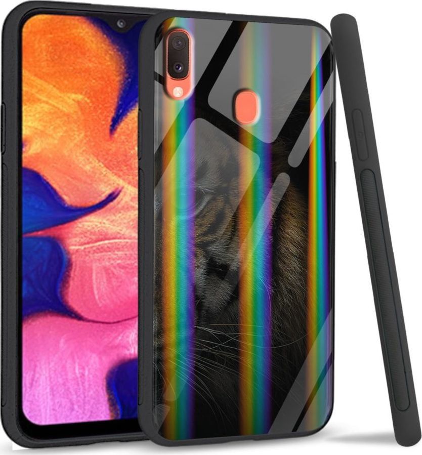 Mojworld Etui na telefon Samsung A40 Rainbow Tiger shadow 1