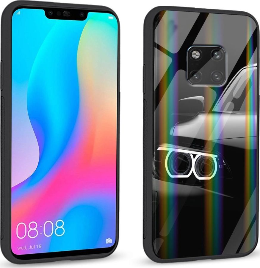 Mojworld Etui na Huawei Mate 20 Pro - Rainbow Series - Car Headlights 1