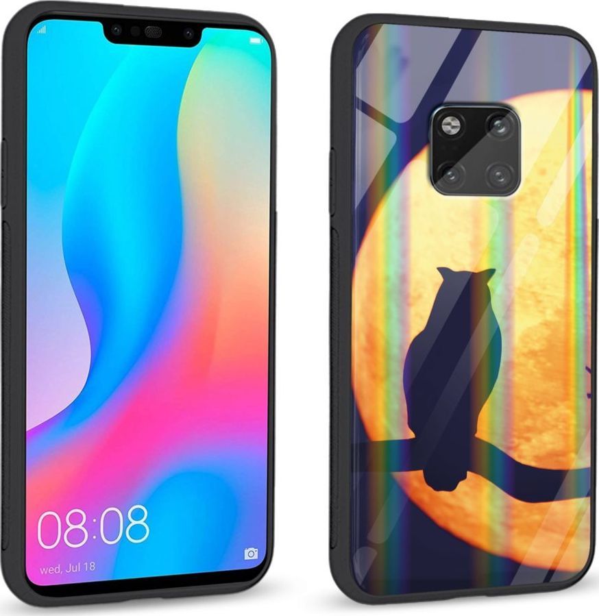 Mojworld Etui na Huawei Mate 20 Pro - Rainbow Series - Night Owl 1
