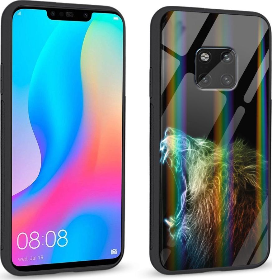 Mojworld Etui na Huawei Mate 20 Pro - Rainbow Series - Roaring Lion 1