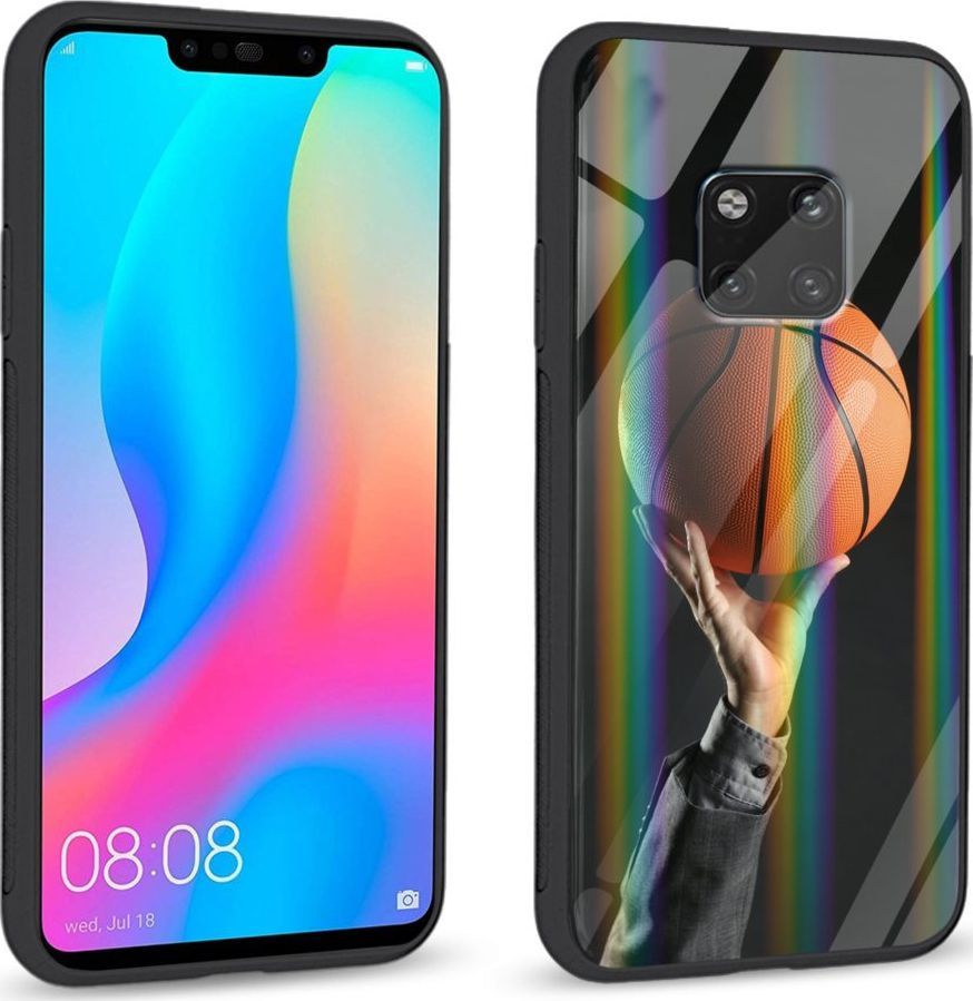 Mojworld Etui na Huawei Mate 20 Pro - Rainbow Series - Basketball 1