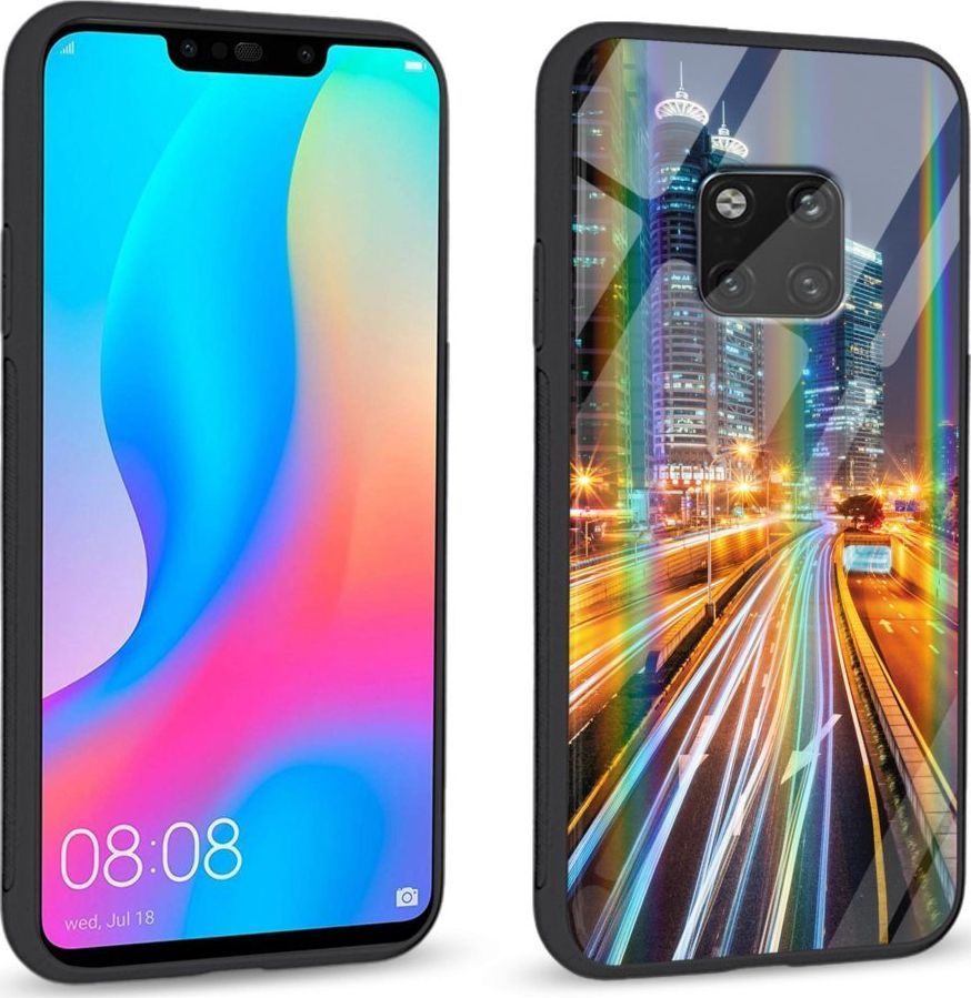 Mojworld Etui na Huawei Mate 20 Pro - Rainbow Series - Night City 1