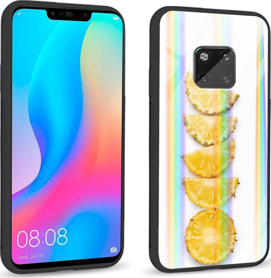 Mojworld Etui na Huawei Mate 20 Pro - Rainbow Series - Pineapple pieces 1