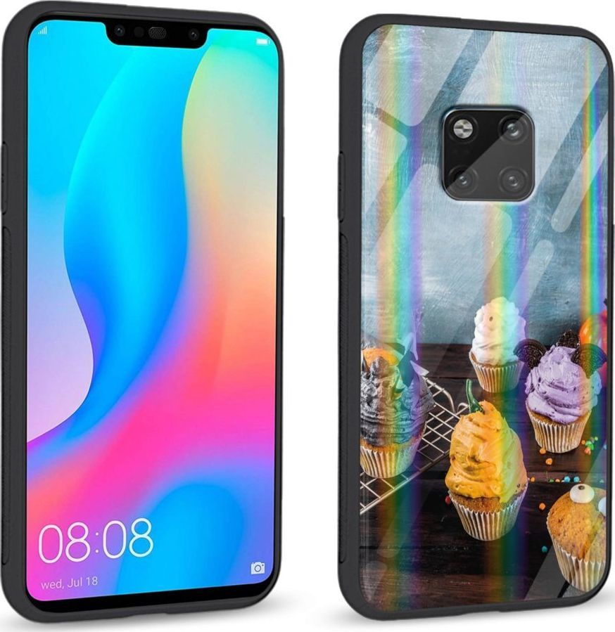 Mojworld Etui na Huawei Mate 20 Pro - Rainbow Series - Icecream cupcakes 1