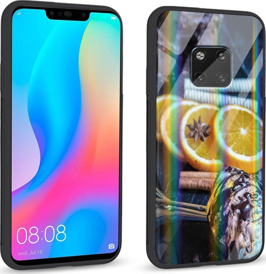 Mojworld Etui na Huawei Mate 20 Pro - Rainbow Series - Choco lemon 1